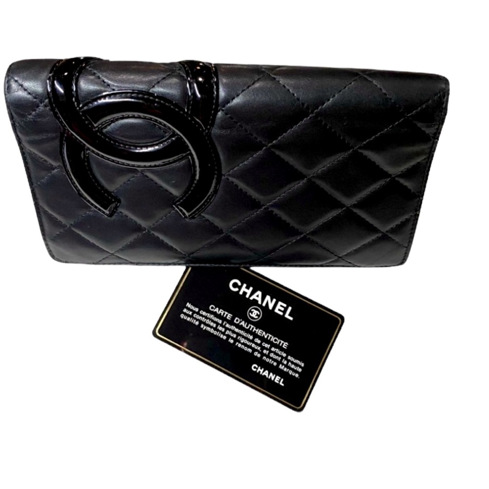 Authentic Chanel Cambon Long Bifold Wallet